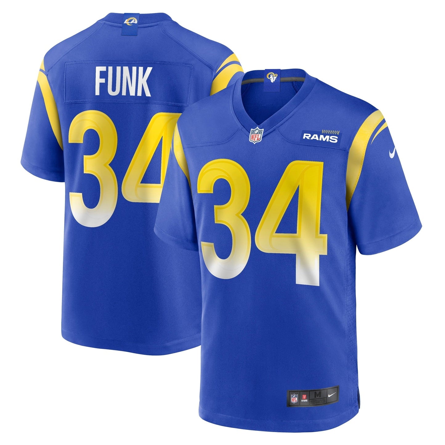 Men's Nike Jake Funk Royal Los Angeles Rams Game Player Jersey – GameDayGear